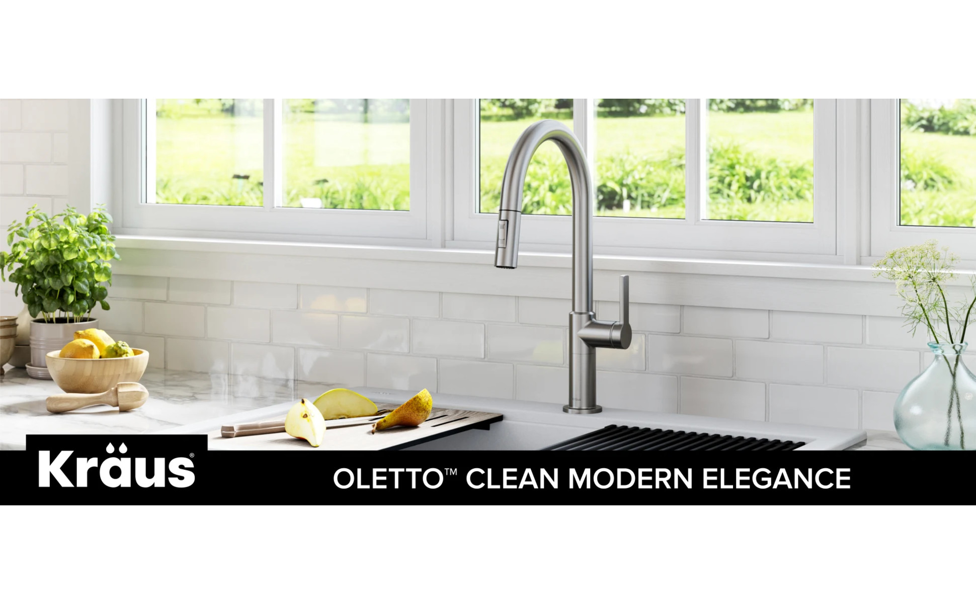 KRAUS Oletto High-Arc Single-Handle Pull-Down Sprayer