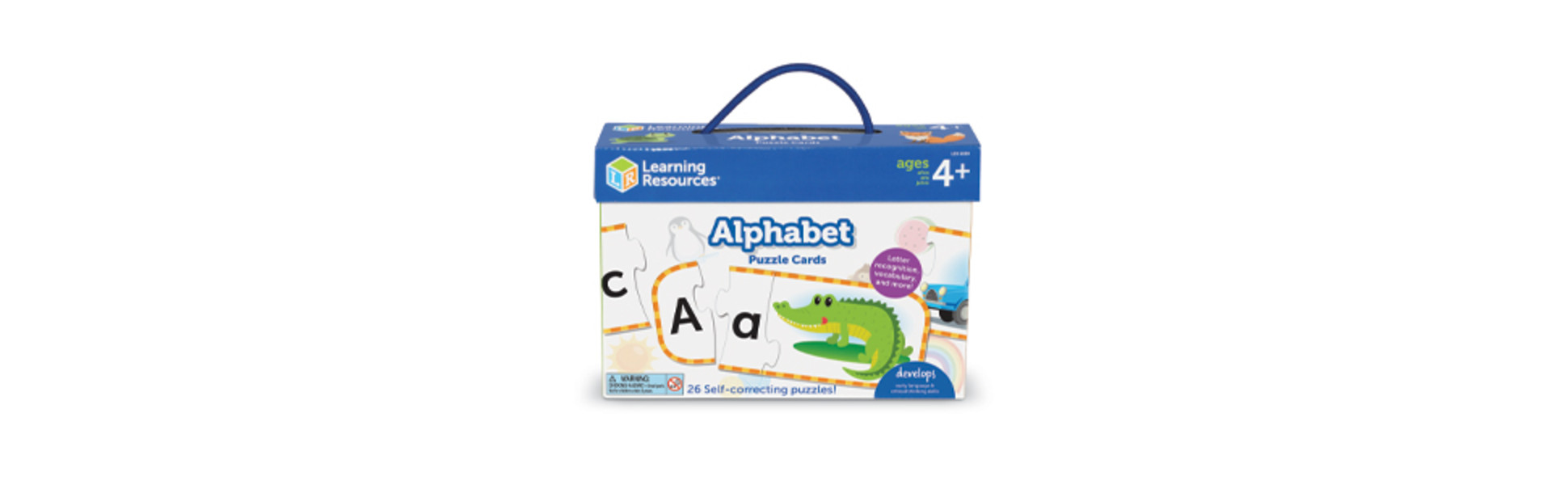 Learning Resources Alphabet Puzzle Cards, Kindergarten Readniness