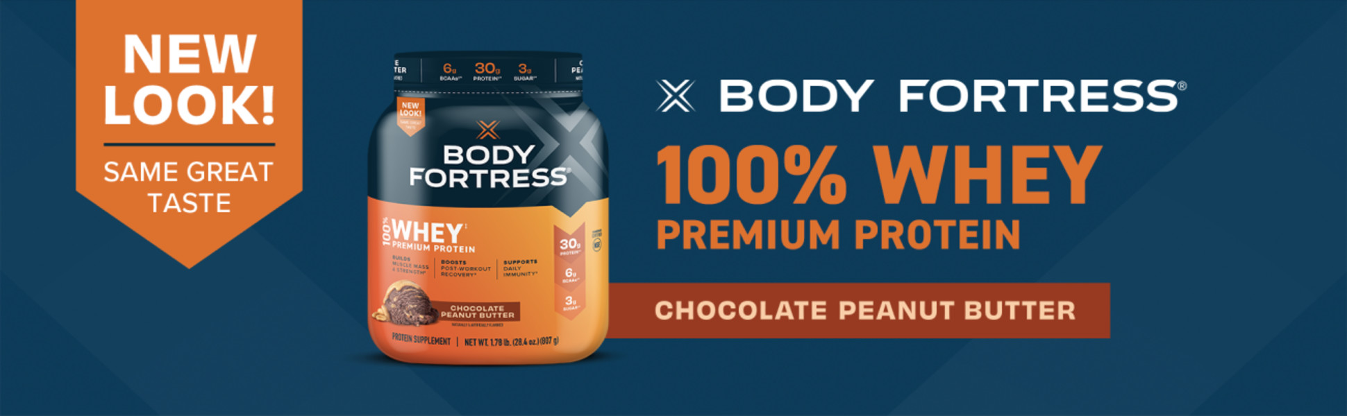 100% Whey, Premium Protein Powder, Chocolate – Body Fortress