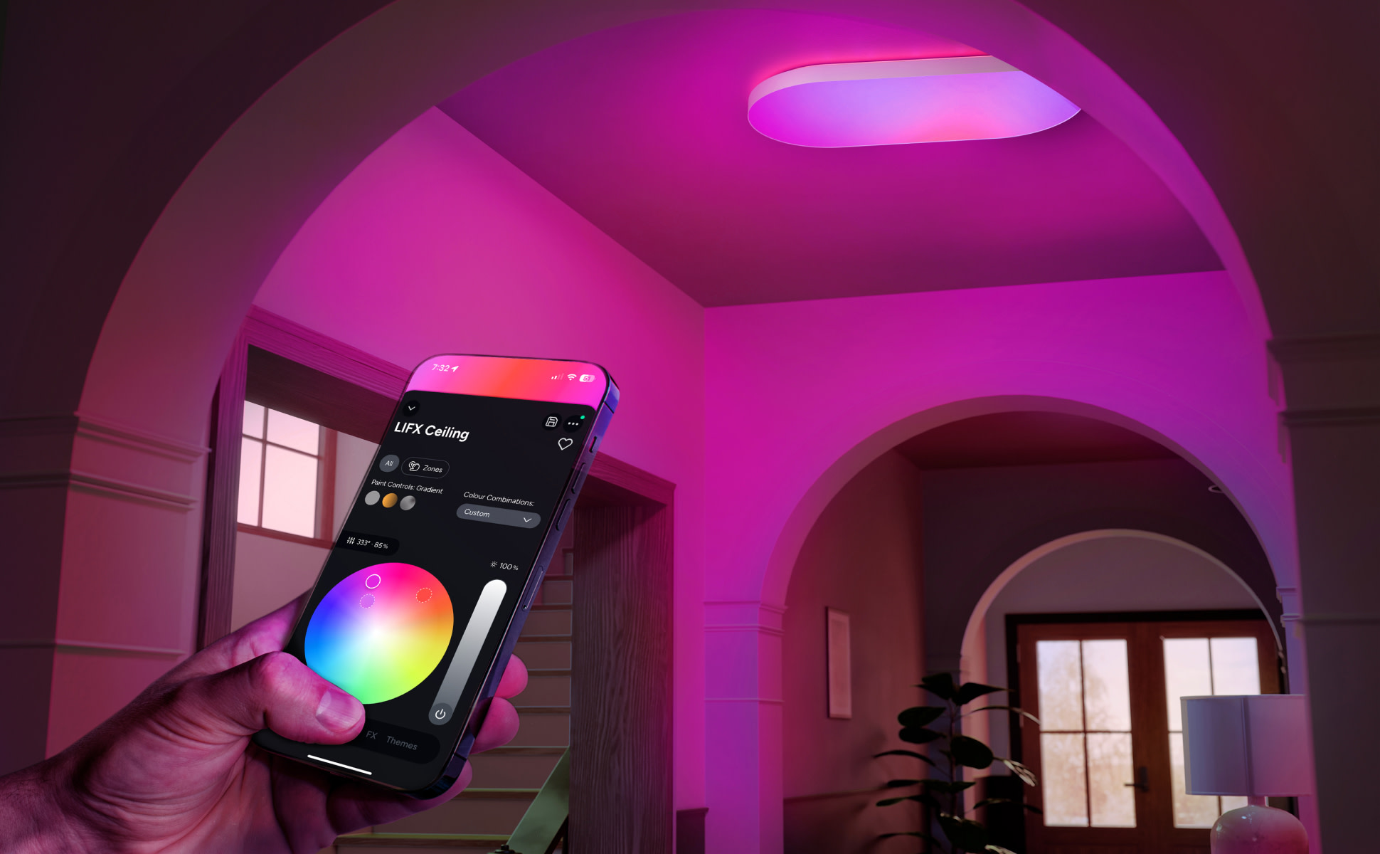 LIFX 26 in. Oval Capsule Smart White Multi-Color WiFi Selectable