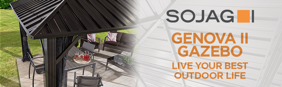 SOJAG Genova Gazebo - Live your best outdoor life