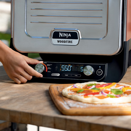 Ninja Woodfire™ 8-in-1 Outdoor Oven, 700°F High-Heat Roaster, Artisan Pizza  Oven, Foolproof BBQ Smoker with Ninja Woodfire™ Technology, Electric, OO101  