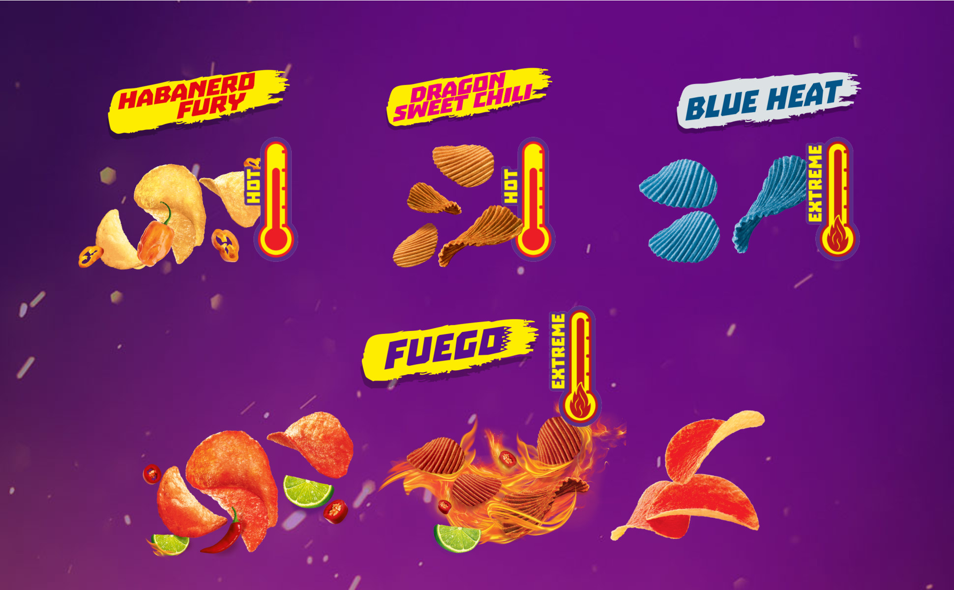 Takis Fuego Limon Chips, Spicy Mexican Snacks, 8 oz Sharing