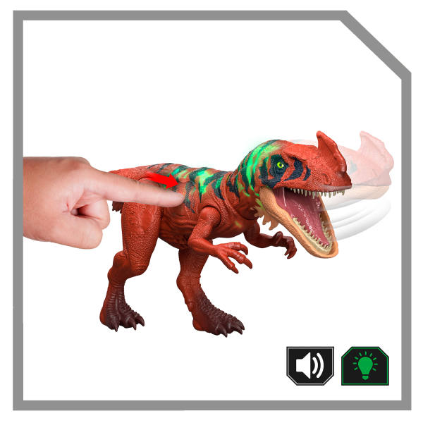 Jurassic World Wild Roar Afrovenator Dinosaur Action Figure Toy