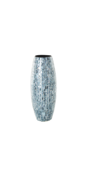 Vernham Recycled Glass Teardrop Vase, Large