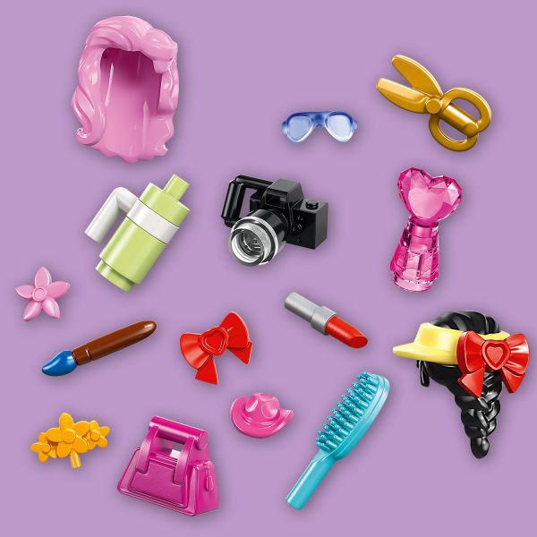 Discover wigs, hats, sunglasses, a handbag and more.