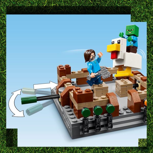 Control the action using handles attached to the fighters.