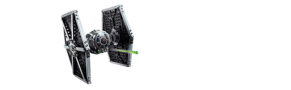LEGO Star Wars Imperial TIE Fighter 75300, with Stormtrooper and TIE Fighter  Pilot Minifigure 