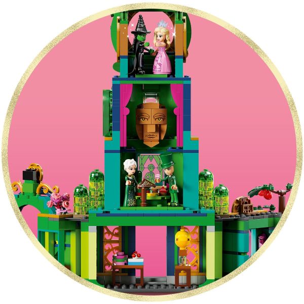 The tower toy has 3 stories packed with features.