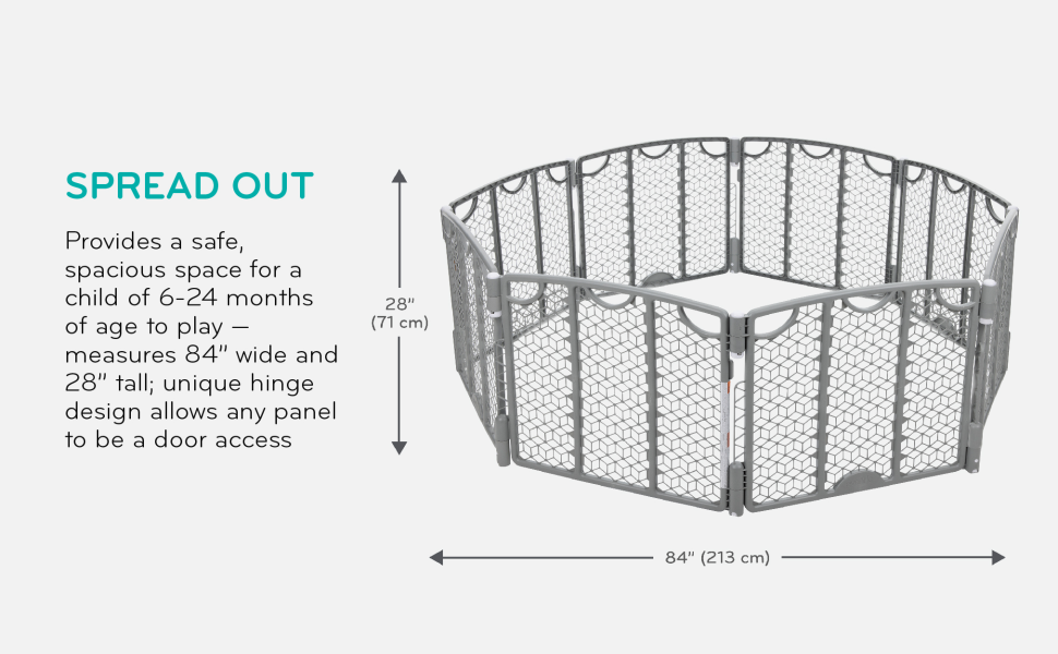 Evenflo Large Yard Baby Playpen, Versatile Play Space