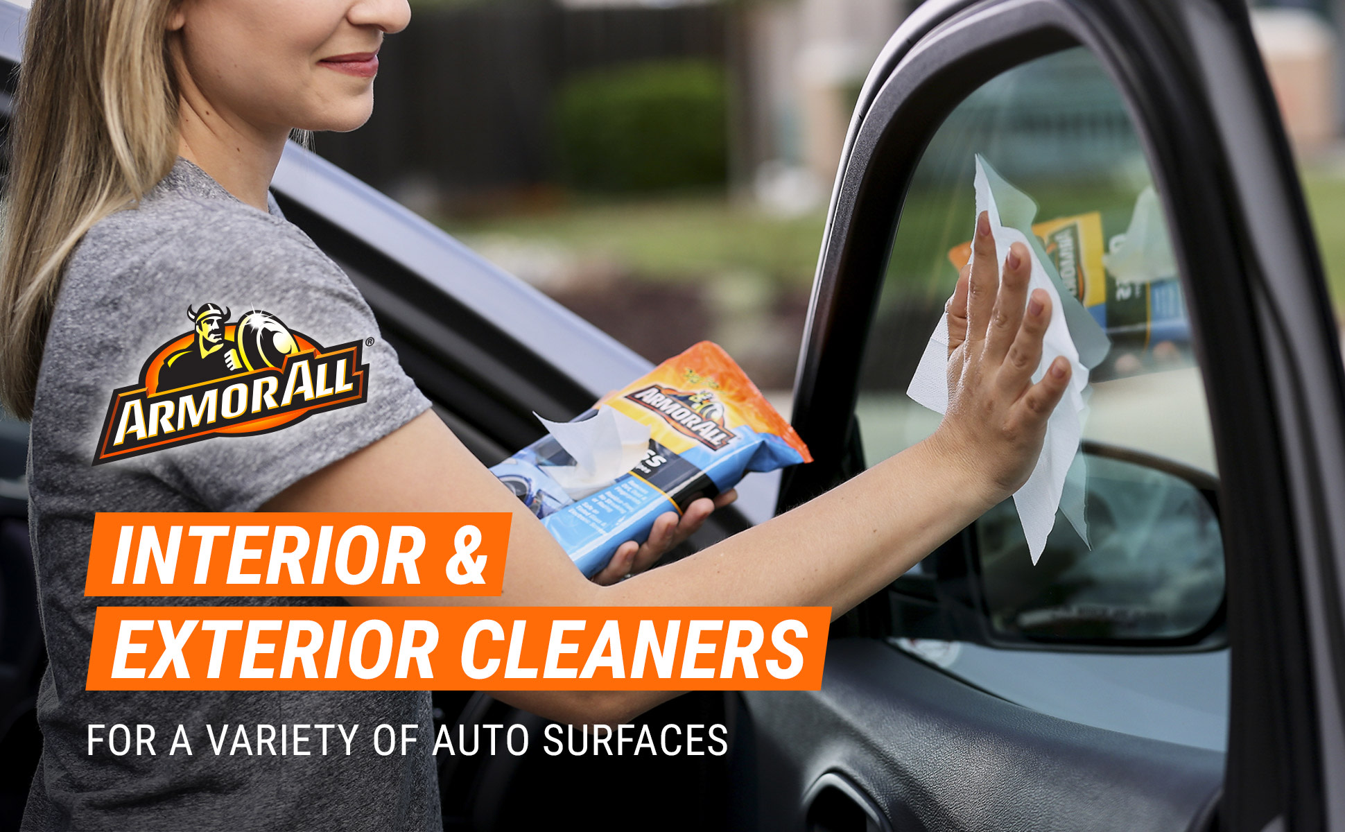 Armor All Car Cleaning Wipes, Car Interior and Car Exterior, 90 Wipes Each.