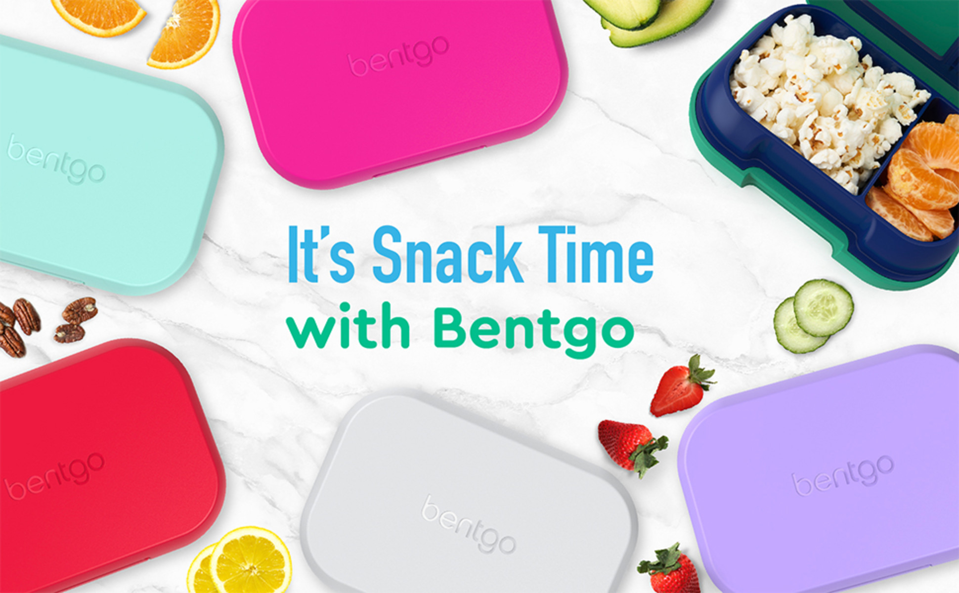 Bentgo Glass Snack Gray – 2 Compartment