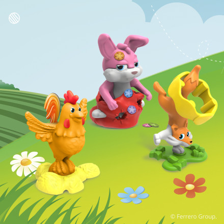 3 seasonal toys. The toy: Each egg has a surprise toy inside to inspire your child's imagination.