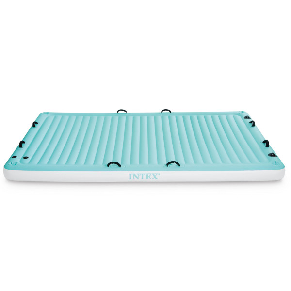 Intex Multi Person Water Lounge, Teal & White Pool Float
