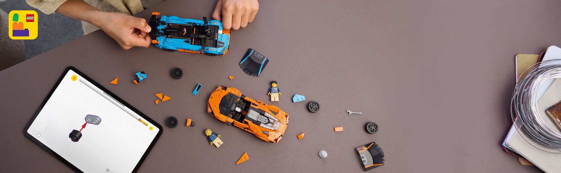 Builders can save progress, zoom in and rotate their vehicles in 3D with the LEGO Builder app.