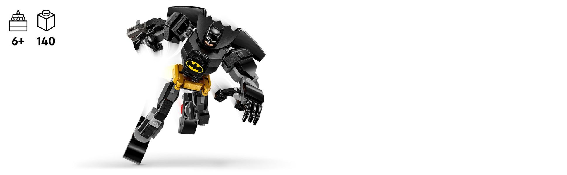 This collectible, fully-jointed figure, minifigure and accessories is a fun-packed gift for Batman fans aged 6 and up.