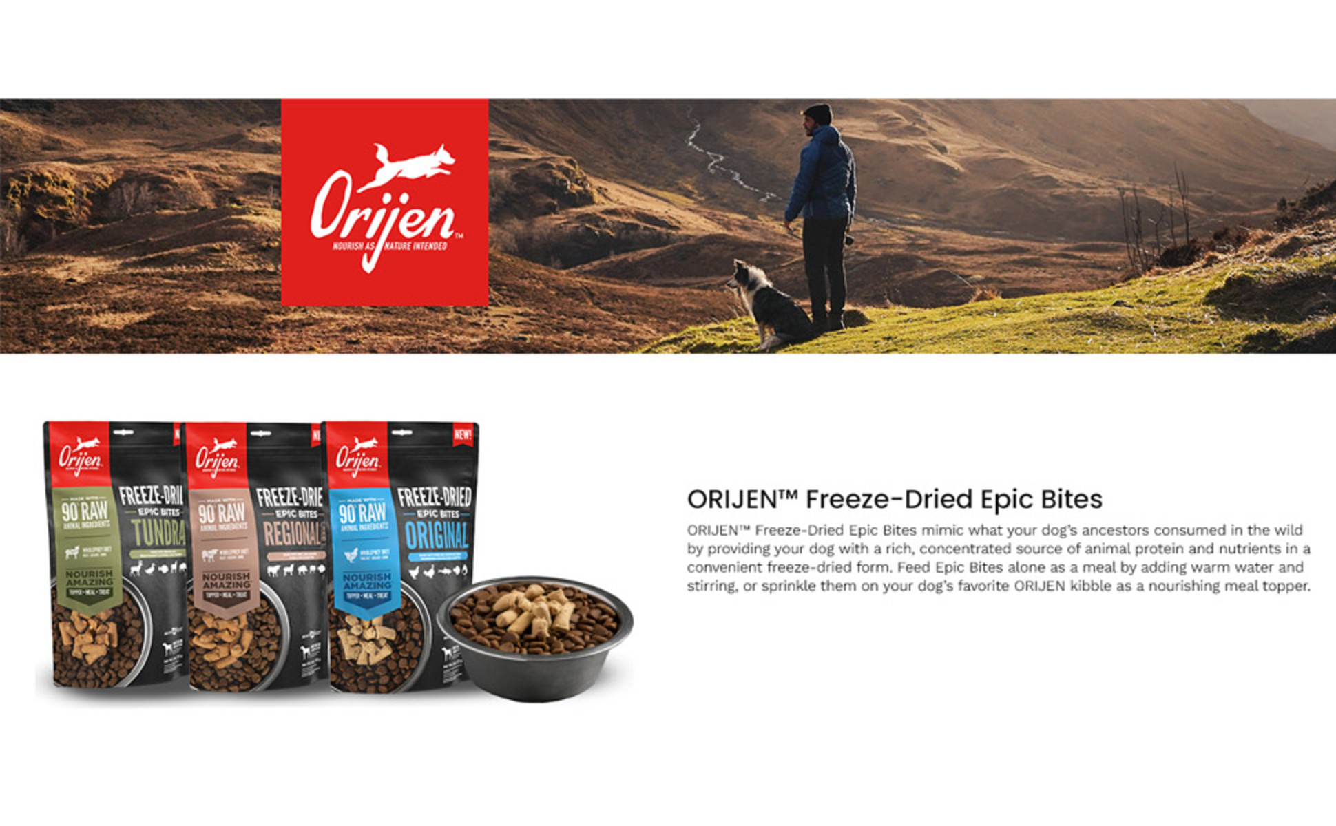 ORIJEN Original Freeze Dried Grain Free Dog Food, 6 oz. | Petco