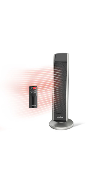 Lasko 5586 Digital Ceramic Tower Heater, 1500W with Remote Control