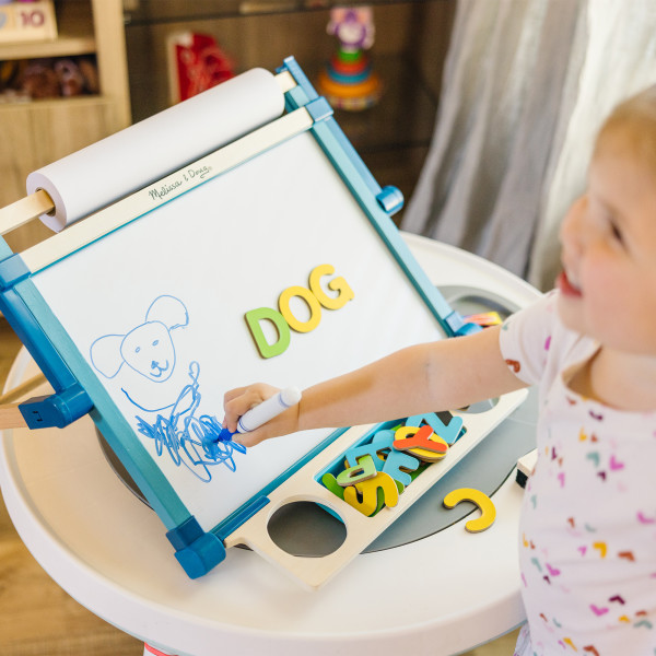 Melissa and doug double sided magnetic tabletop easel online