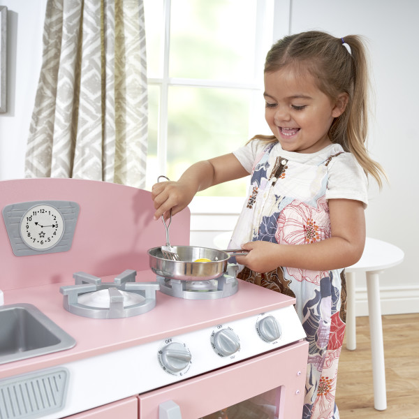 Pink Retro Kitchen & Refrigerator - KidKraft