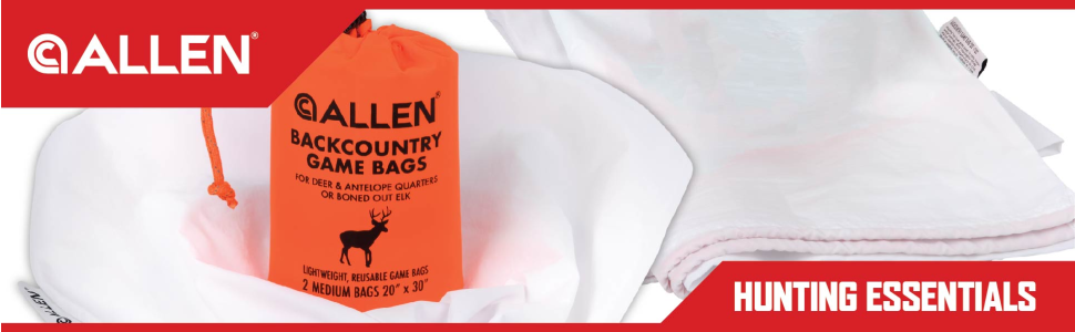 Allen Company Allen Backcountry Meat Bags 20x30 Inches Four… 6545A Field  dressing products - Arnzen Arms