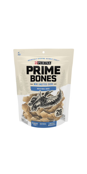 PRIME BONES MINI KNOTTED CHEW WITH REAL DUCK