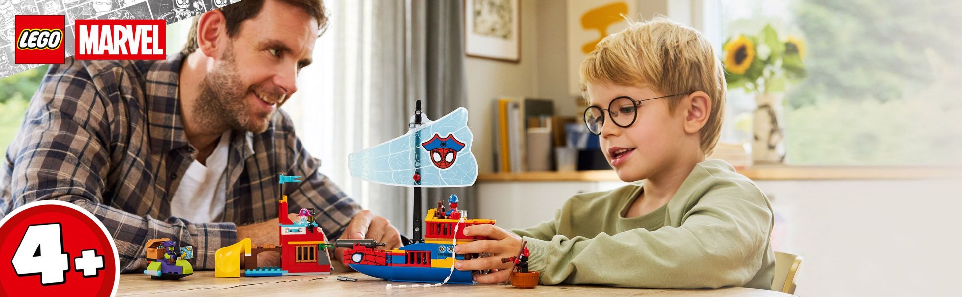Kids ages 4+ join Spidey, Ghost-Spider, Miles “Spin” Morales and Green Goblin for fun aboard a pirate ship and on Spider Island.