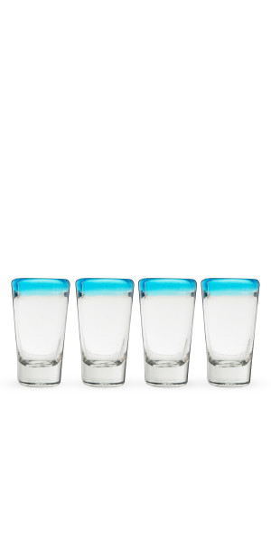 Primavera Recycled Shot Glass Set of 4 by Twine Living
