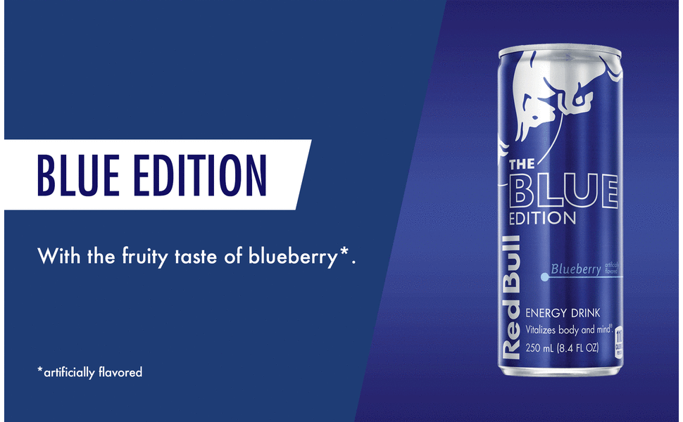 Red Bull Energy Drink Blue Edition con Heide lbeer sabor, 12 unidades,  desechables (12 x 250 ml)