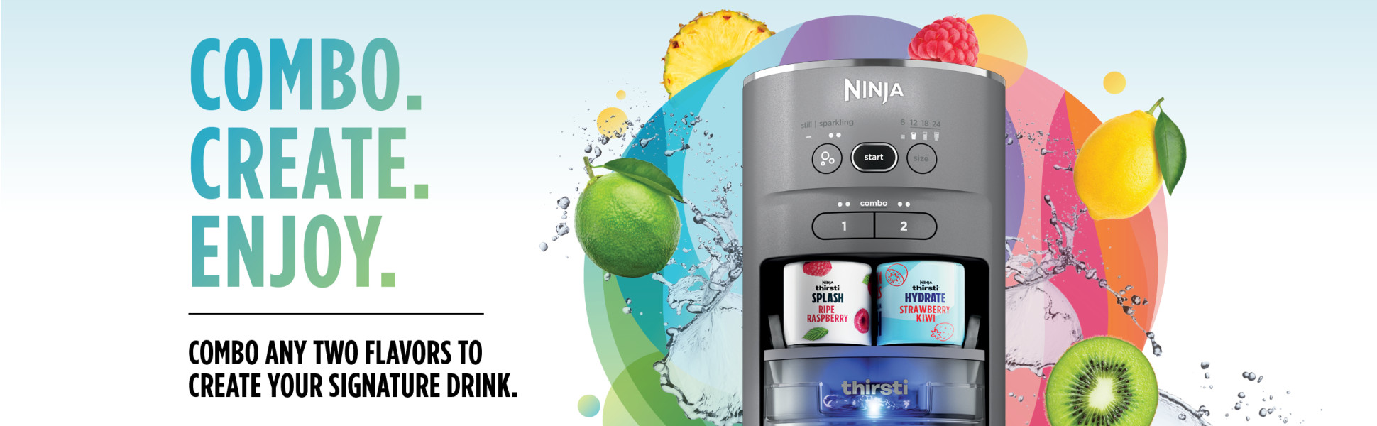 Ninja WC1002 Thirsti Sparkling & Still Drink System
