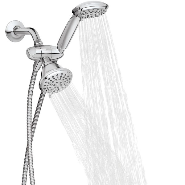 MOEN Attune 8-Spray Patterns, 4 in. Wall Mount Fixed Shower Head in Spot  Resist Brushed Nickel 218W0SRN - The Home Depot