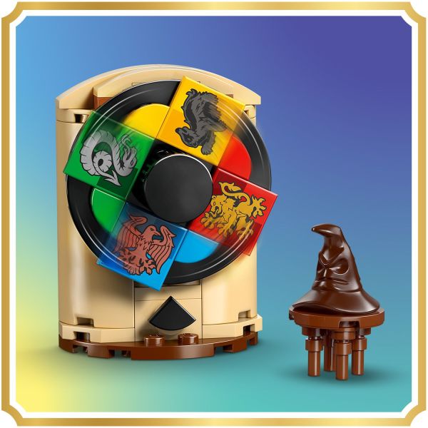 Spin the wheel to see which Hogwarts house students join.