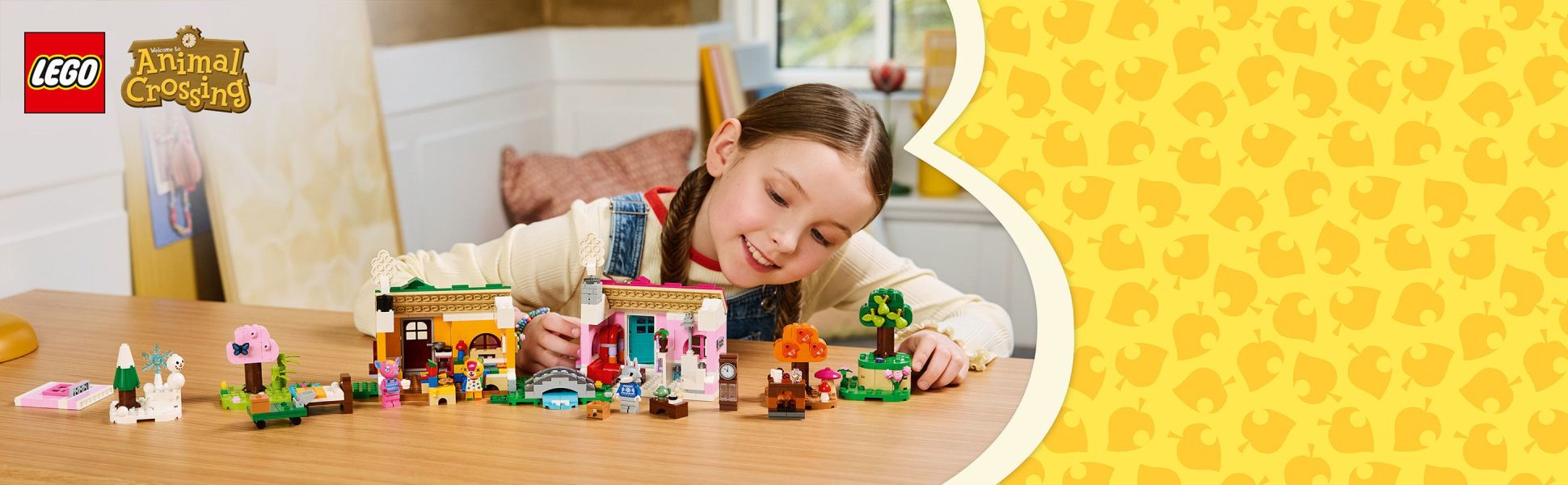 This fun-packed home-building set features Nintendo character LEGO minifigures from the Animal Crossing video game series.