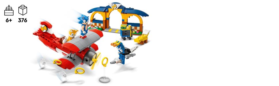 Lego Sonic - Oficina Do Tails E Avião Tornado 76991 em Promoção na  Americanas