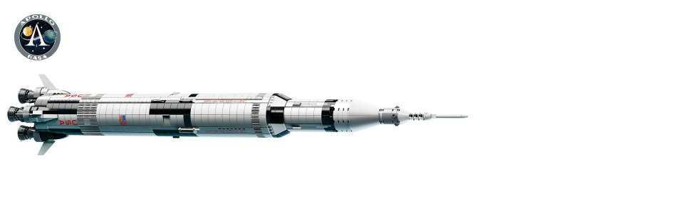 LEGO Ideas NASA Apollo Saturn V 92176 Outer Space Model Rocket for Kids and  Adults, Science Building Kit (1969 Pieces)