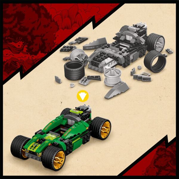 LEGO NINJAGO Lloyd’s Race Car EVO 71763 Race Car Toys for Kids 6 Plus Years  Old with Quad Bike, Collectible Set for Build and Play Including Cobra 