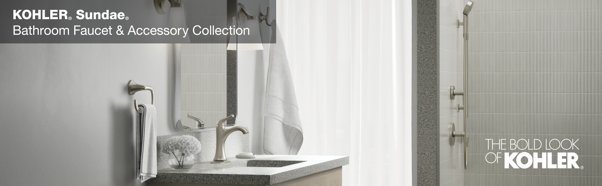 KOHLER Sundae 8 in. Widespread Double Handles Bathroom Faucet in