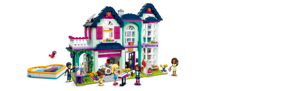 Lego friends 41449 la maison familiale d'andréa jouet avec maison de  poupées pour enfant de 6 ans et plus filles et garçons - La Poste