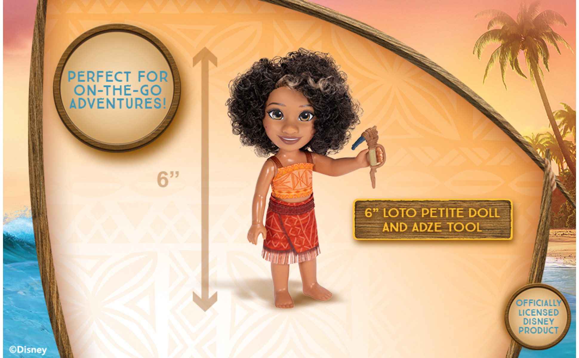 Disney's Moana 2 Petite 6 inch Tall Loto Doll with Fully