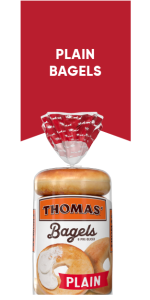 Thomas' Plain Bagels, 6 count, 20 oz