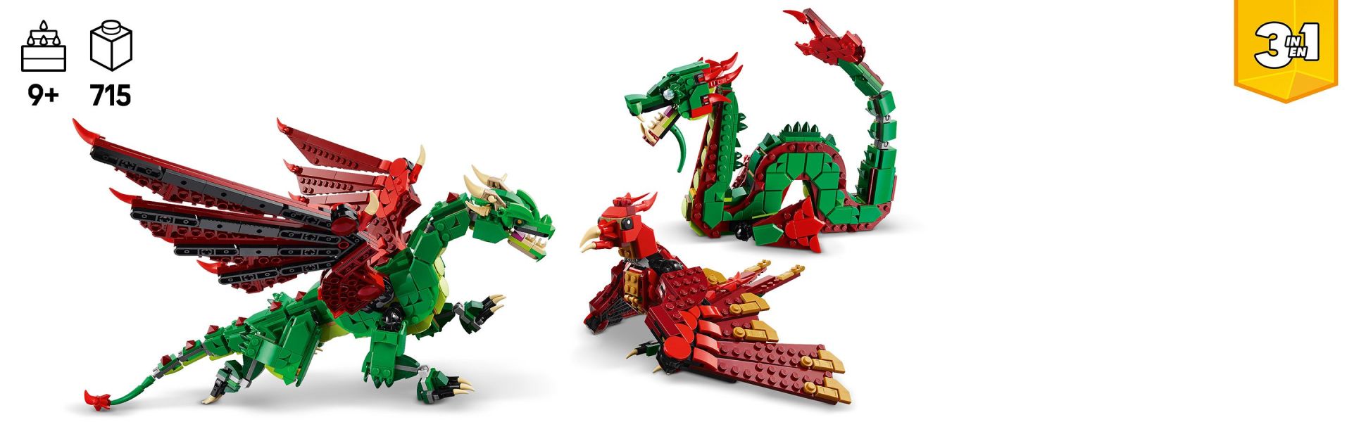 This 3in1 toy provides kids with a fun build before they play out thrilling action with 3 different creature toys.