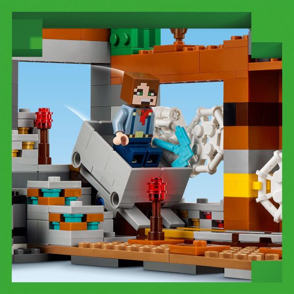 Fill up a minecart and head down the track to exit the mine.
