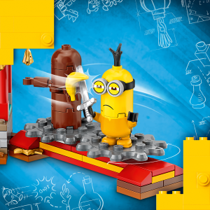 LEGO Minions: The Kids Toy Kung Fu of for Set (75550) Building Gru: Battle Temple Minions Rise