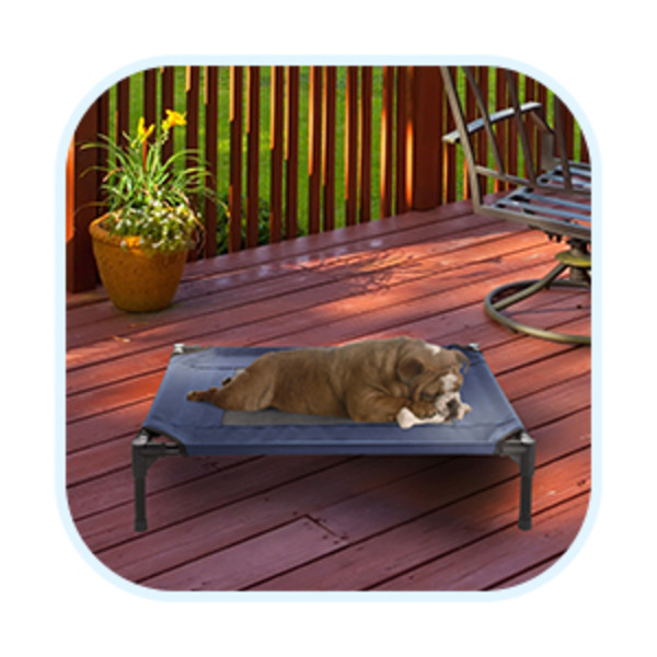 Elevated Dog Cot Bed For Extra Large Dogs - 48.8 Inch, Cooling Mesh, Tool-Free Assembly, Gray - View #2