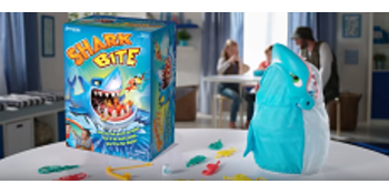  Pressman Shark Bite with Let's Go Fishin' Card Game (  Exclusive) : Everything Else