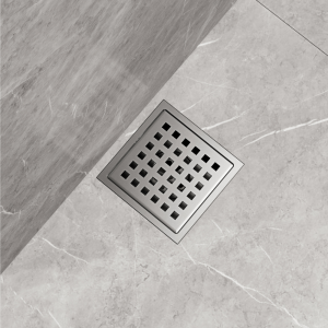 VIGO Elan Square Shower Drain in Brushed Nickel VG07004BN - The Home Depot