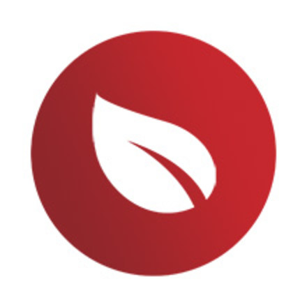Icon with leaf
