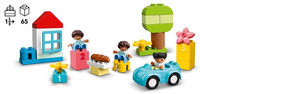 LEGO DUPLO 10913 - Caja de ladrillos clásica con caja de almacenamiento,  gran juguete educativo para niños pequeños de 18 meses y más, nuevo 2020  (65