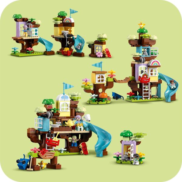 LEGO® DUPLO Town 3-in-1 Tree House 126 Piece Building Set (10993)