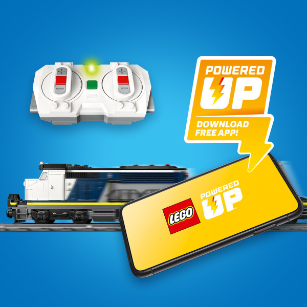 Drive using the remote or the Powered Up app.